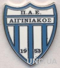 футбол.клуб Эгиниакос (Греция) ЭМАЛЬ / PAE Aiginiakos, Greece football pin badge