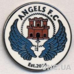 футбол.клуб Энджелс (Гибралтар), ЭМАЛЬ / Angels FC, Gibraltar football pin badge