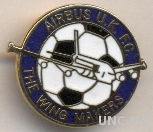 футбол.клуб Эйрбас (Уэльс) ЭМАЛЬ / Airbus UK Broughton FC, Wales football badge