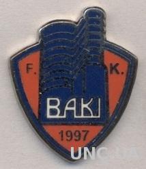 футбол.клуб ФК Баку (Азербайджан) ЭМАЛЬ / FC Baku, Azerbaijan football pin badge