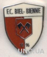 футбол.клуб ФК Биль (Швейцария) ЭМАЛЬ / FC Biel-Bienne, Switzerland football pin