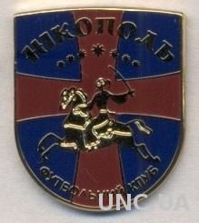 футбол.клуб ФК Никополь (Украина) ЭМАЛЬ / FC Nikopol, Ukraine football pin badge