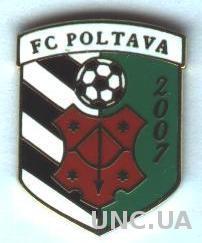 футбол.клуб ФК Полтава (Украина)2 ЭМАЛЬ / FC Poltava, Ukraine football pin badge