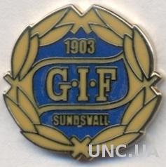 футбол.клуб ГИФ Сундсвалль (Швеция), ЭМАЛЬ / GIF Sundsvall, Sweden football pin