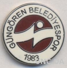 футбол.клуб Гюнгёрен (Турция) ЭМАЛЬ /Gungoren Istanbul,Turkey football pin badge