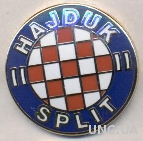 футбол.клуб Хайдук С(Хорватия) ЭМАЛЬ выпуклый /Hajduk Split,Croatia football pin