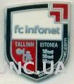 футбол.клуб Инфонет Таллин (Эстония) ЭМАЛЬ /Infonet Tallinn,Estonia football pin