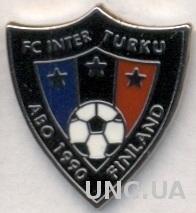 футбол.клуб Интер Турку (Финляндия)ЭМАЛЬ /Inter Turku,Finland football pin badge
