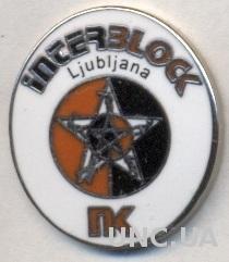 футбол.клуб Интерблок(Словения) ЭМАЛЬ /NK Interblock,Slovenia football pin badge