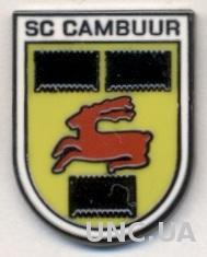 футбол.клуб Камбюр (Голландия)1 ЭМАЛЬ /SC Cambuur,Netherlands football pin badge