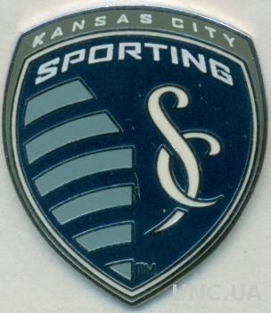 футбол.клуб Канзас-Сити(США)2 ЭМАЛЬ большой /Kansas City Sporting,USA soccer pin