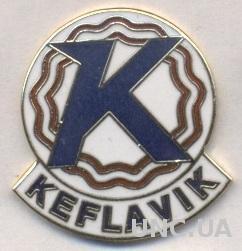 футбол.клуб Кеблавик (Исландия), ЭМАЛЬ / Keflavik IF, Iceland football pin badge