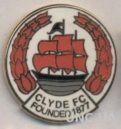 футбол.клуб Клайд Глазго (Шотландия) ЭМАЛЬ /Clyde FC,Scotland football pin badge