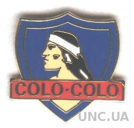 футбол.клуб Коло-Коло (Чили), ЭМАЛЬ / Colo Colo, Chile football enamel pin badge