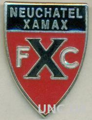футбол.клуб Ксамакс (Швейцария)1 ЭМАЛЬ /Neuchatel Xamax,Switzerland football pin