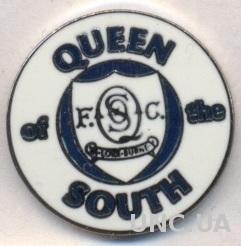 футбол.клуб Куин.Саут (Шотл.)1 ЭМАЛЬ / Queen of the South, Scotland football pin
