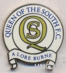 футбол.клуб Куин.Саут (Шотл.)2 ЭМАЛЬ / Queen of the South, Scotland football pin