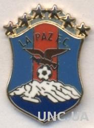 футбол.клуб Ла-Пас (Боливия) ЭМАЛЬ / La Paz FC,Bolivia football enamel pin badge