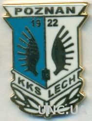 футбол.клуб Лех Познань (Польша), ЭМАЛЬ / Lech Poznan, Poland football pin badge