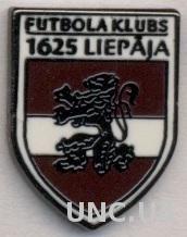 футбол.клуб Лиепая-1625(Латвия) ЭМАЛЬ /FK 1625 Liepaja,Latvia football pin badge