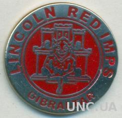 футбол.клуб Линкольн (Гибралтар) ЭМАЛЬ /Lincoln Red Imps,Gibraltar football pin