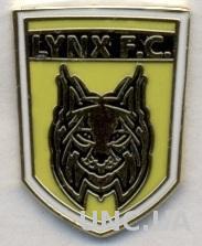 футбол.клуб Линкс (Гибралтар) ЭМАЛЬ /Lynx FC,Gibraltar football enamel pin badge