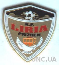 футбол.клуб Лирия Призрен (Косово)ЭМАЛЬ /Liria Prizren,Kosovo football pin badge