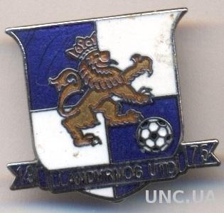 футбол.клуб Лландирно (Уэльс) ЭМАЛЬ / Llandyrnog United FC, Wales football badge