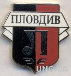 футбол.клуб Локомотив П.(Болгар)2 ЭМАЛЬ /Lokomotiv Plovdiv,Bulgaria football pin