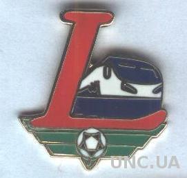 футбол.клуб Локомотив(Узбек.)1 ЭМАЛЬ /Lokomotiv Toshkent,Uzbekistan football pin