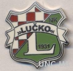 футбол.клуб Лучко (Хорватия) ЭМАЛЬ / NK Lucko Zagreb, Croatia football pin badge