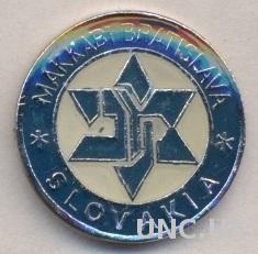 футбол.клуб Маккаби(Словакия) тяжмет /Makkabi Bratislava,Slovakia football badge