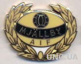 футбол.клуб Мьельбю (Швеция) ЭМАЛЬ /Mjallby AIF,Sweden football enamel pin badge