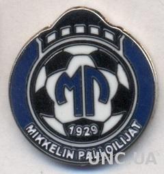 футбол.клуб МП Миккели (Финляндия)2 ЭМАЛЬ /MP Mikkeli,Finland football pin badge