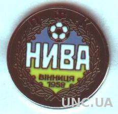 футбол.клуб Нива Винница (Украина)1 ЭМАЛЬ / Nyva Vinnytsya, Ukraine football pin