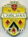 футбол.клуб НК Любляна (Словения) тяжмет / NK Ljubljana, Slovenia football badge