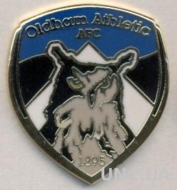 футбол.клуб Олдхэм (Англия) ЭМАЛЬ /Oldham Athletic FC,England football pin badge