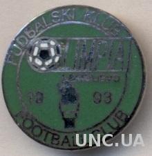 футбол.клуб Олимпия (Босния) ЭМАЛЬ / Olimpia Sarajevo, Bosnia football pin badge