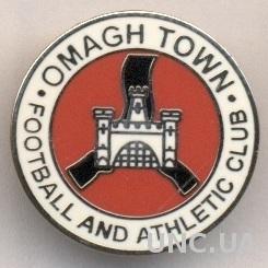 футбол.клуб Ома Таун (Сев.Ирландия)2 ЭМАЛЬ / Omagh Town,N.Ireland football badge