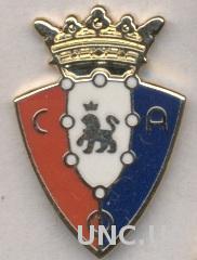 футбол.клуб Осасуна (Испания)1 ЭМАЛЬ /CA Osasuna,Spain football enamel pin badge