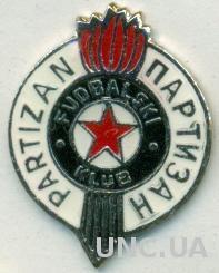 футбол.клуб Партизан Белград (Сербия)1 тяжмет / FK Partizan, Serbia football pin