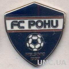 футбол.клуб ПоХУ (Финляндия) ЭМАЛЬ / FC PoHU Helsinki,Finland football pin badge