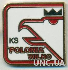 футбол.клуб Полония Вильнюс (Литва) ЭМАЛЬ / Polonia Wilno,Lithuania football pin