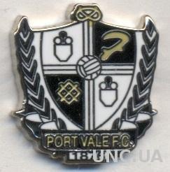 футбол.клуб Порт Вэйл (Англия)2 ЭМАЛЬ / Port Vale FC, England football pin badge