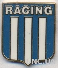 футбол.клуб Расинг (Аргентина) ЭМАЛЬ / Racing Avellaneda, Argentina football pin