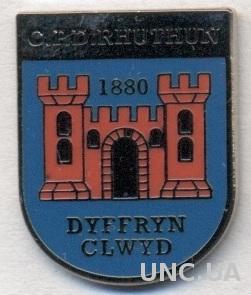 футбол.клуб Ратин (Уэльс) ЭМАЛЬ / Ruthin Town FC,Wales football enamel pin badge