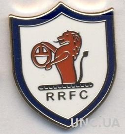 футбол.клуб Рэйт Роверс (Шотландия)2 ЭМАЛЬ / Raith Rovers, Scotland football pin