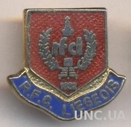 футбол.клуб РФК Льеж (Бельгия) ЭМАЛЬ / RFC Liege, Belgium football enamel badge