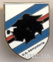 футбол.клуб Сампдория (Италия)1 ЭМАЛЬ / US Sampdoria,Italy calcio football badge