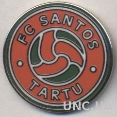 футбол.клуб Сантос Тарту (Эстон.) ЭМАЛЬ /Santos Tartu,Estonia football pin badge